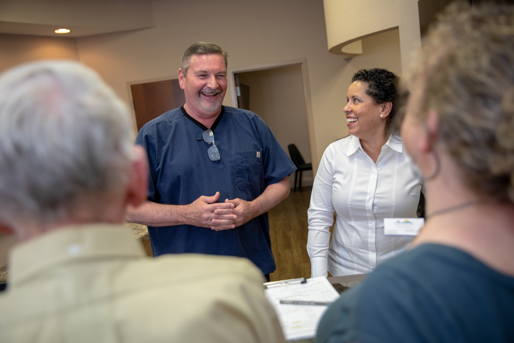 DR. Brand at patient center Ocala, FL.