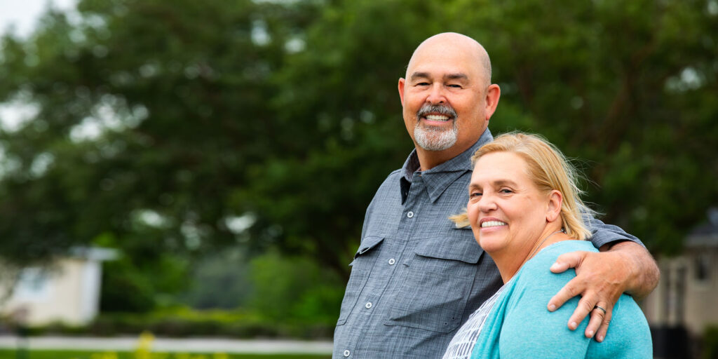 dental implant patient smiling