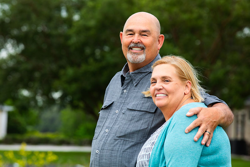 dental implant patient smiling