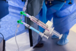 iv sedation being used to help with a patient that has anxiety