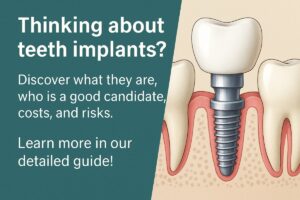An infographic comparing traditional dentures to modern teeth implants, highlighting the stability, bone preservation, and natural feel of implants versus the looseness and potential bone loss associated with dentures. No text on the image.
