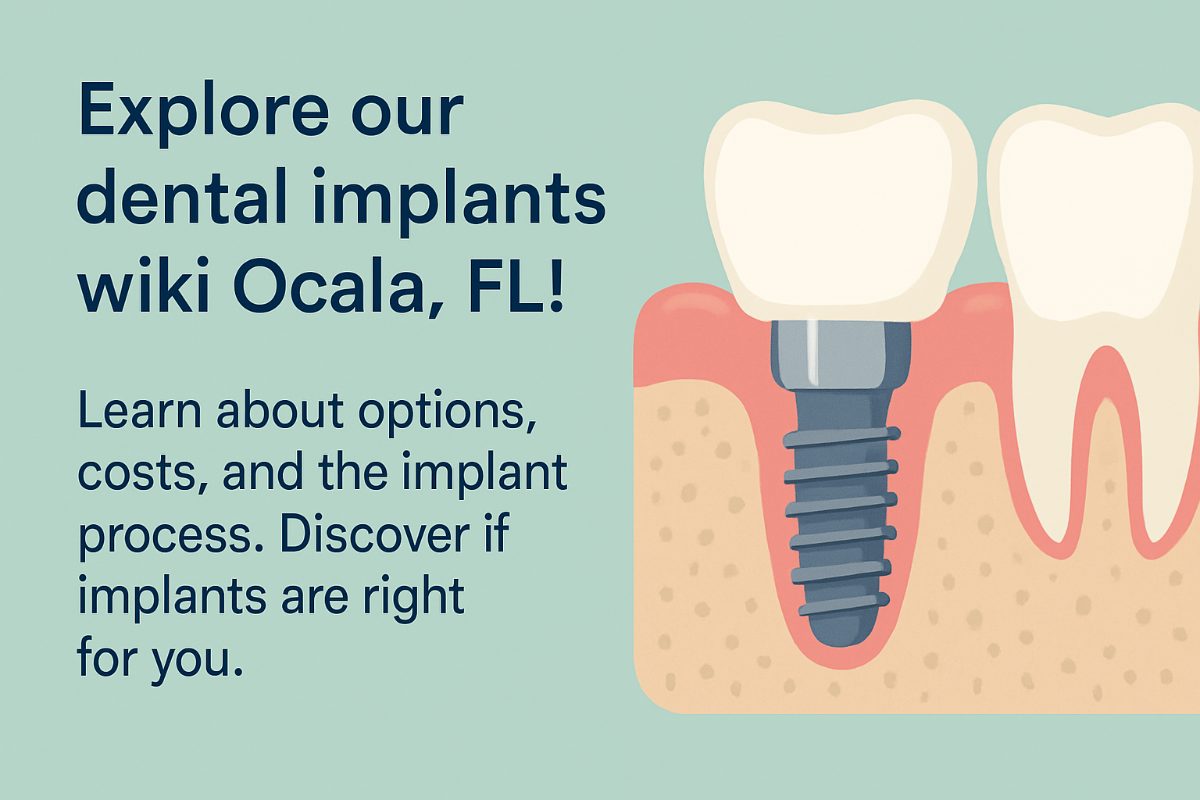 Image of a dental implant abutment being placed into a patients mouth. No text on the image.