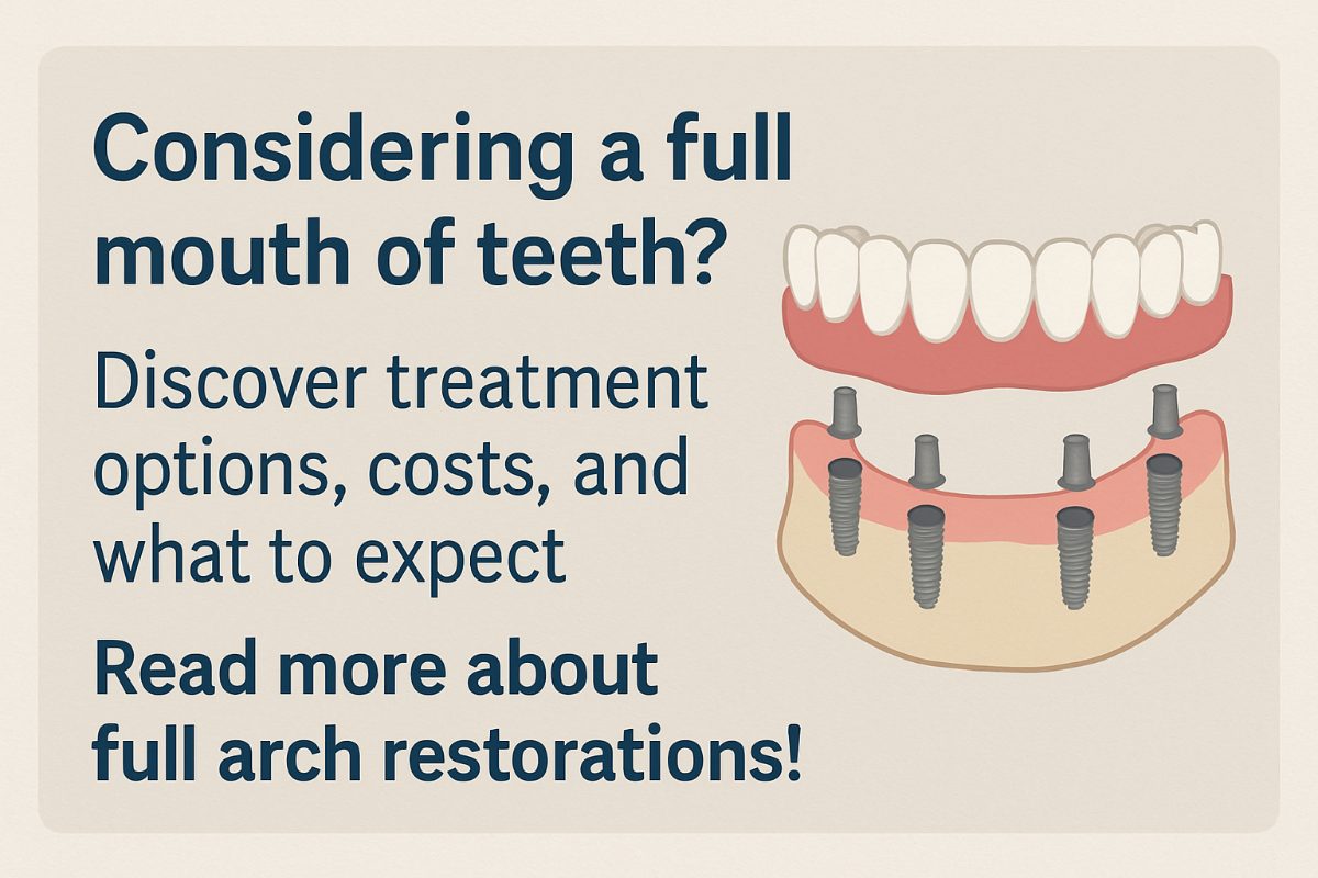 Photo of a smiling senior woman with a perfect "full mouth of teeth" after receiving full arch dental implants, showcasing a natural-looking and confident smile. No text on the image.