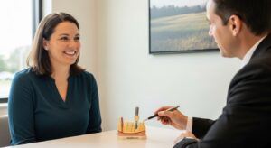 Patient consultation for dental implants in a modern Ocala clinic