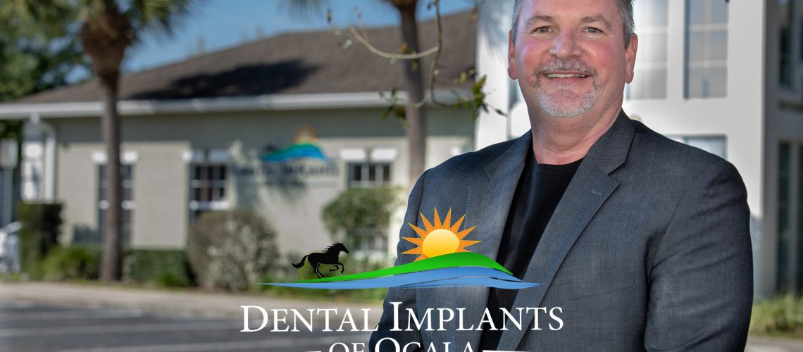 Dental Implants Of Ocala Cultural Video Thumbnail, With Dr. Brand In Front Of Dental Implants Of Ocala Office
