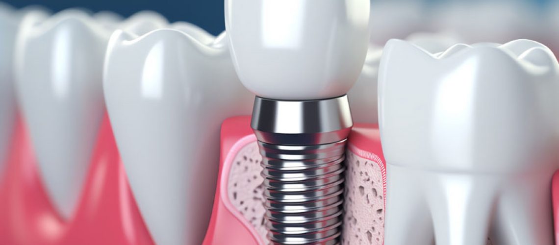 Generated photo of a dental implant
